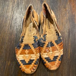 🤎 Leather Huarache Sandals